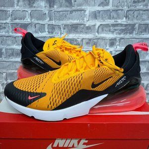 Nike Air Maz 270 Tiger Black University Gold Hot Punch AH8050-004 Mens Size 13
